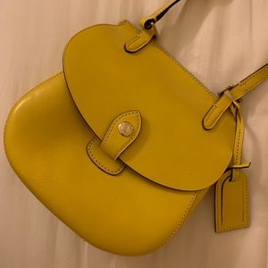 Dooney and Burke yellow crossbody bag